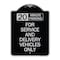 Signmission 20 Minutes Parking for Service & Delivery Vehicles Heavy-Gauge Alum Sign, 24" x 18", BS-1824-24492 A-DES-BS-1824-24492 - alternate 1
